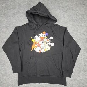 KITH X Looney Tunes Hoodie Men's XL Black THAT'S ALL FOLKS HOODIE *Read